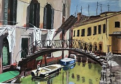 Италия, бумага, акрил, 42*59, 2019 г.