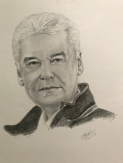 Мэр, б., карандаш, 59*42, 2018 г.